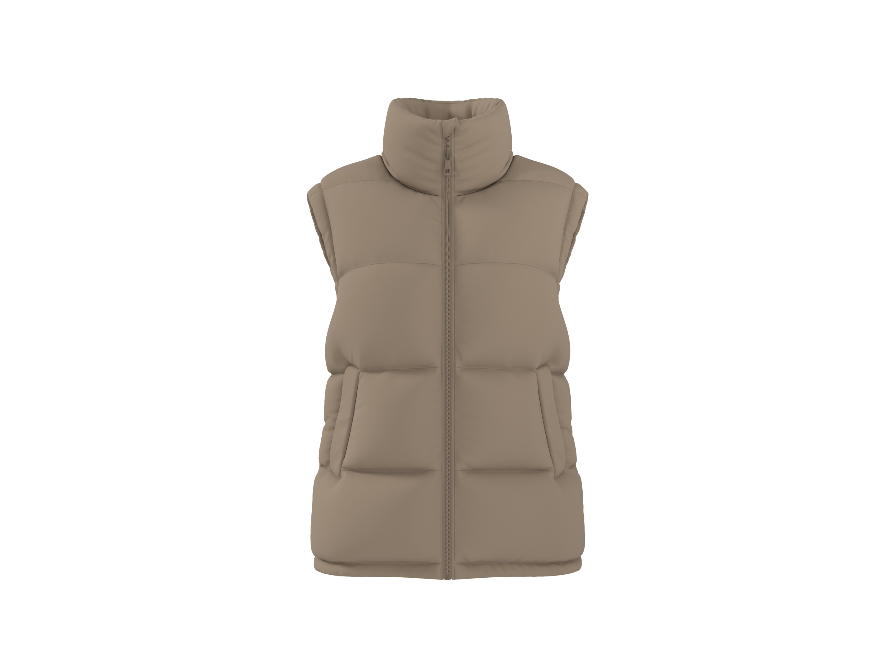 ESMARA® Damen Steppweste (Beige, M(40/42))""