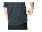 Dunkelblaues Herren-Sport-T-Shirt mit seitlicher Reißverschlusstasche für das Handy.