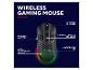 Kabellose Gaming-Maus mit 80 Stunden Spielzeit, DPI-Wahltaste und mehrfarbiger LED-Beleuchtung.