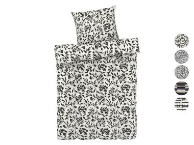 LIVARNO home Mikrofaser-Satin-Bettwäsche, 155 x 220 cm