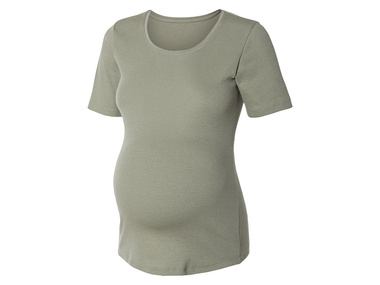 Gehe zu Vollbildansicht: esmara® Damen Umstands-T-Shirts, 2 Stück, in modischer Ripp-Qualität - Bild 17