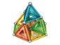 Bunte magnetische Bausteine in Pyramidenform.