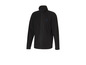 Schwarze Fleecejacke mit Markenlogo.