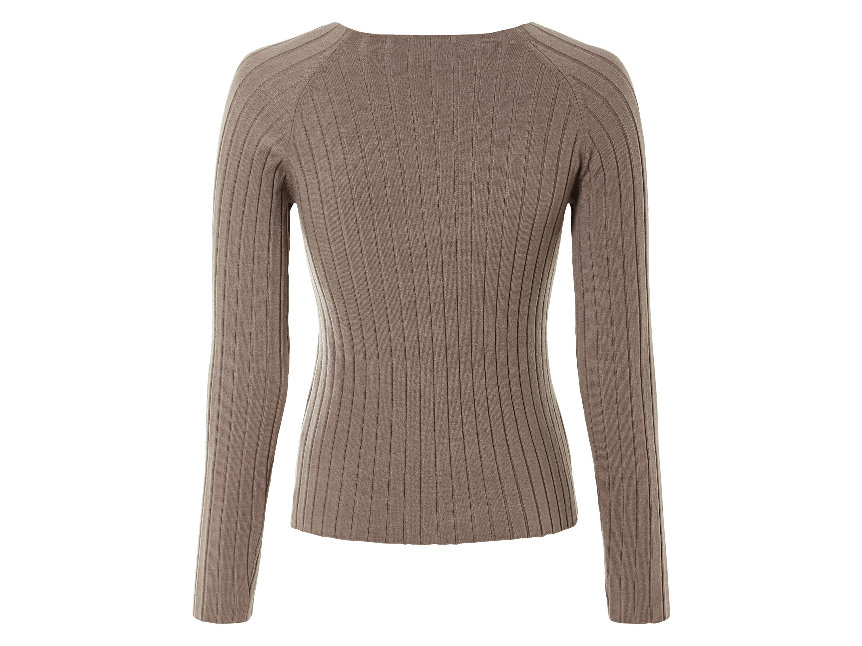 Thumbnail - esmara® Damen Pullover Rippe (Braun, XS (32/34))