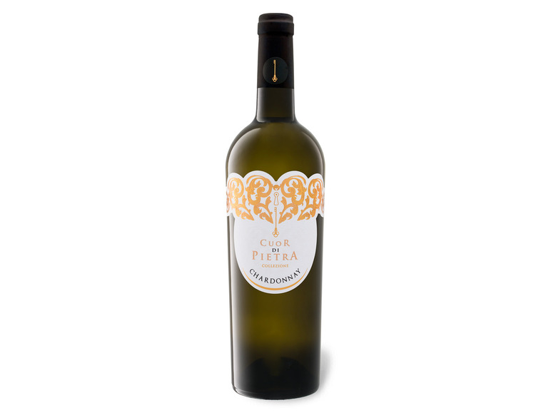 Gehe zu Vollbildansicht: Cuor di Pietra Chardonnay Puglia IGT halbtrocken, Weißwein 2020 - Bild 1