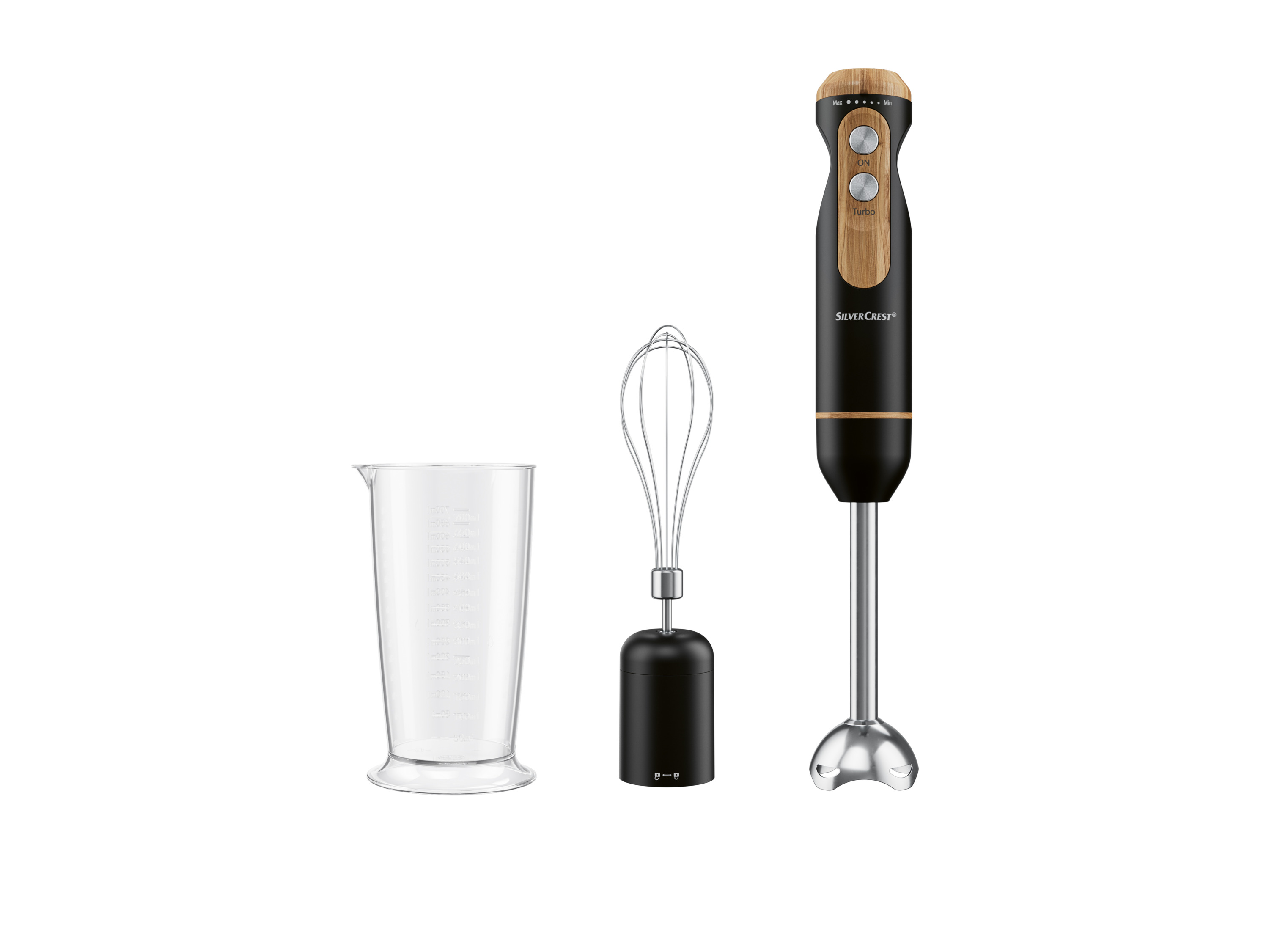 Thumbnail - SILVERCREST® KITCHEN TOOLS Stabmixer Holzdesign SSSH 600 B1 / SOSSH 600 B1 (Schwarz)