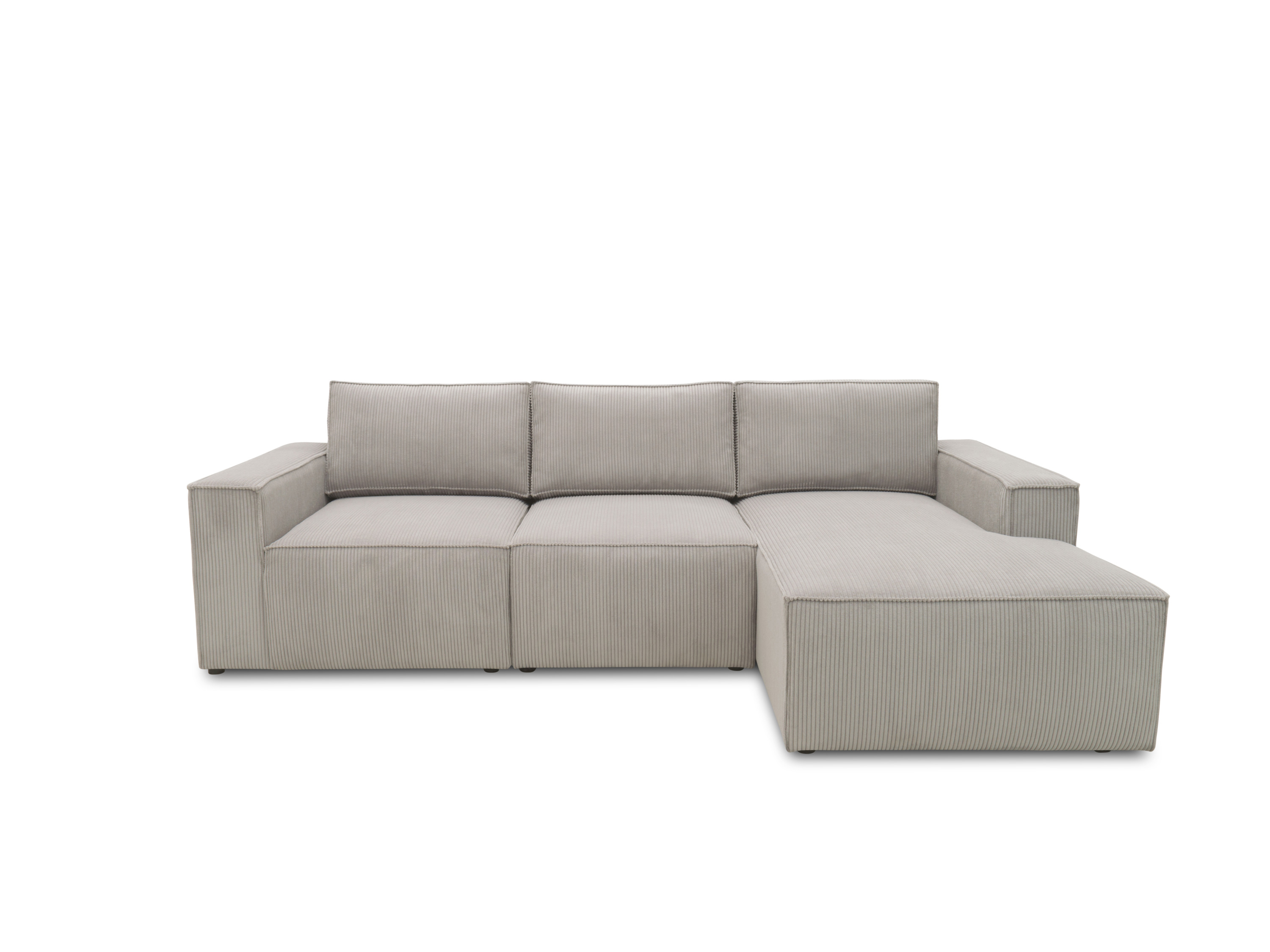 Thumbnail - Domo Cannes Longchair Ecksofa mit Longchair (273 x 172 cm, Platin)