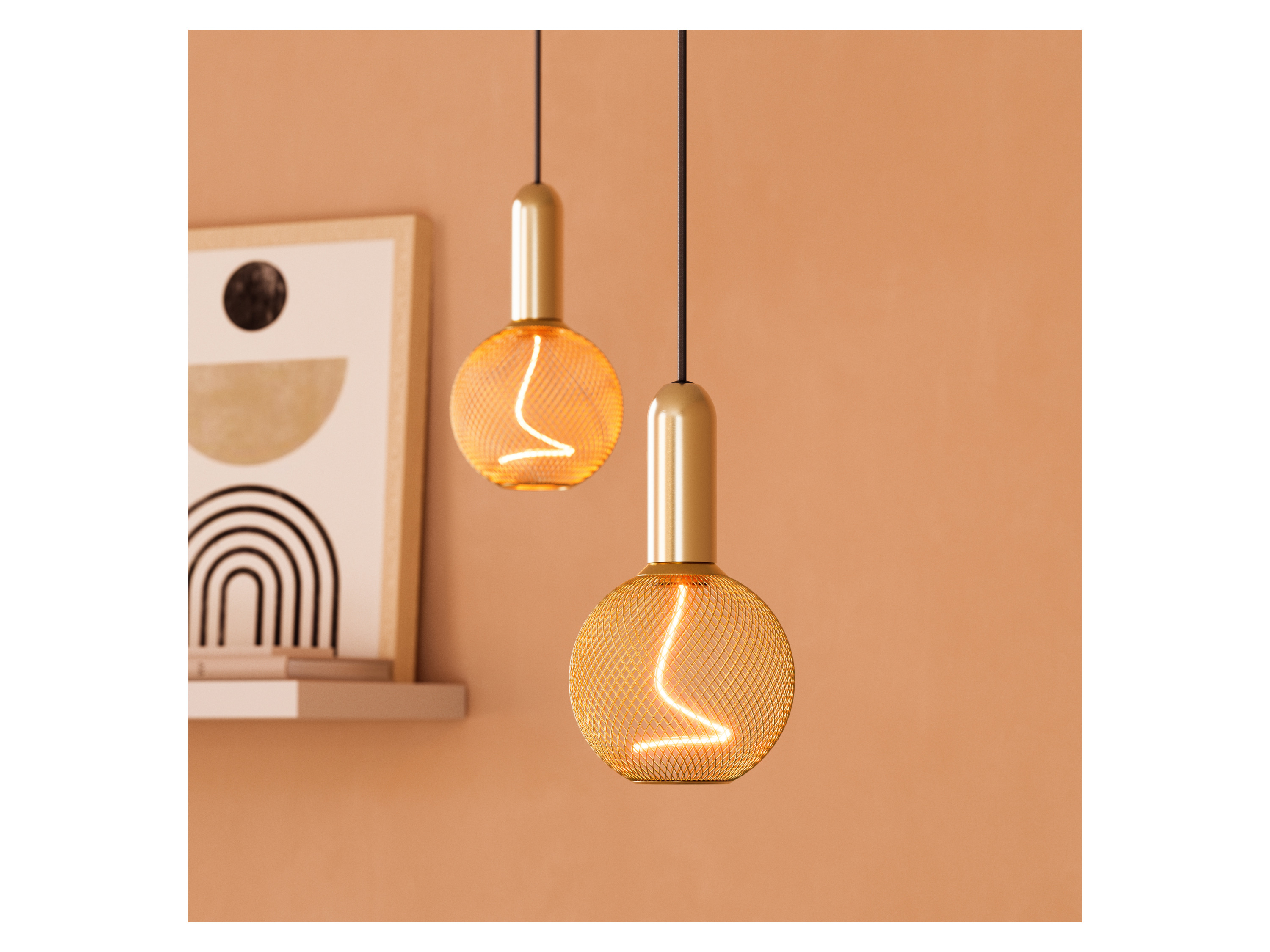 OSRAM Spiralförmige Lampe im Gehäuse (gold/rund) – Bild 2 von 3