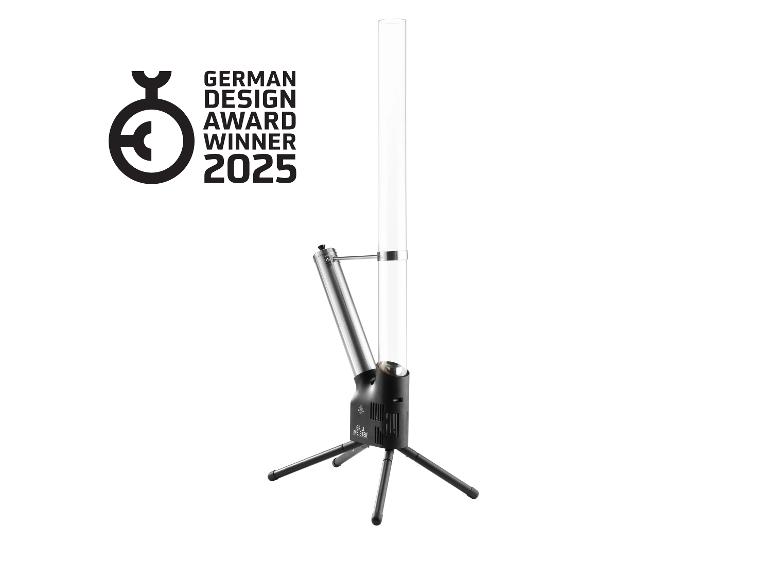 Grill Meister Smoker, Glasrohr, Designpreis (German Design Award 2025).