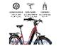 E-Bike mit Scheibenbremsen, Komfortsattel und Federgabel 63 mm.