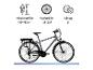 Zündapp Herren E-Bike Trekkingrad Z802 700c mit 28 Zoll Laufrädern und 21 Gängen.