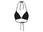 Schwarzer Bikini-Oberteil mit Dreieckscups.
