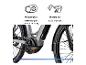 E-Bike mit Mittelmotor für harmonische Unterstützung, perfekt für alle Strecken.