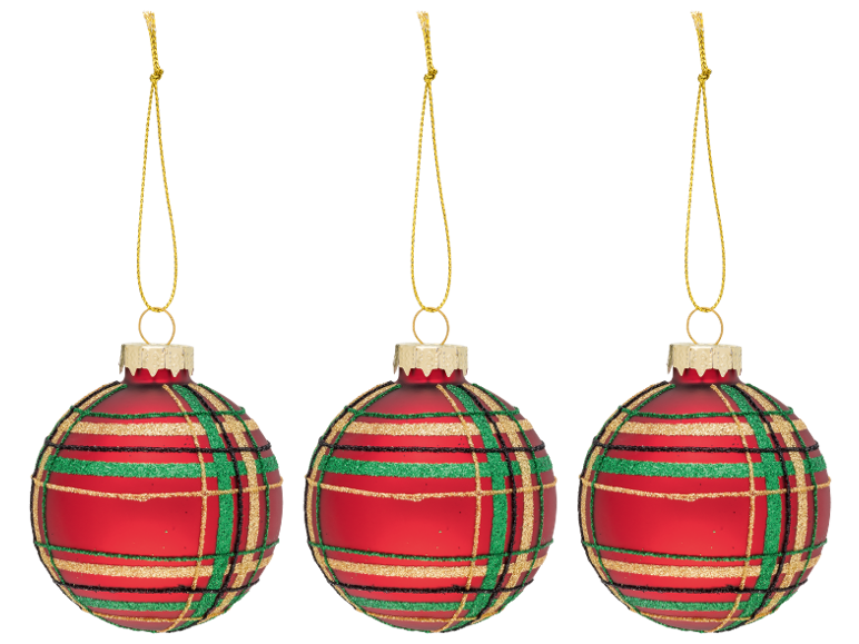 LIVARNO® Weihnachtskugeln, aus Glas