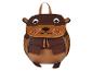 Kinderrucksack in Otterform, braun und beige.