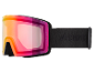 Skibrille mit Regenbogen-Gläsern und schwarzem Band mit der Aufschrift S1-S3 SPEQ GmbH.