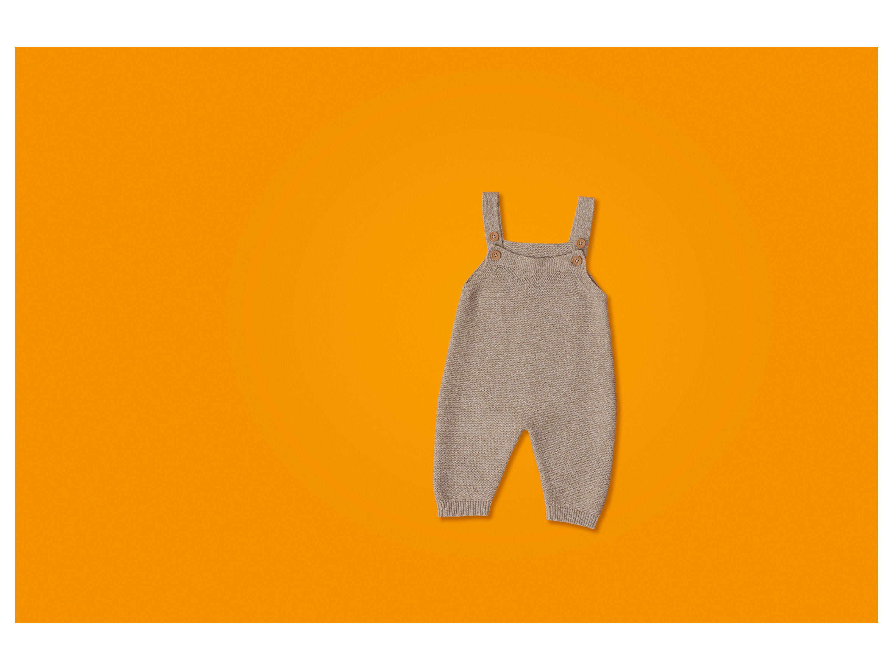 Thumbnail - lupilu® Baby-Stricklatzhose (Beige, 62/68)