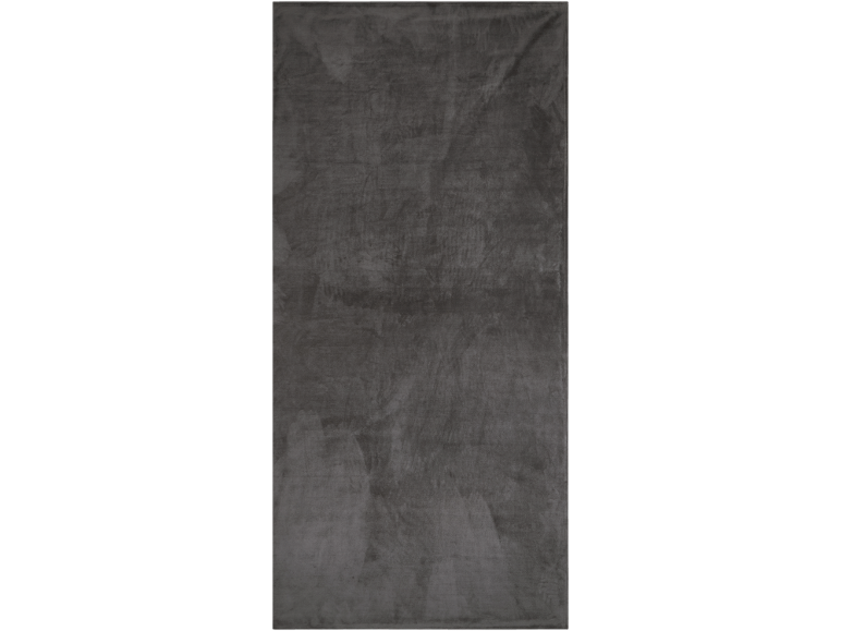 Dunkelgrauer Plüschteppich mit weicher Textur