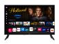 Smart-TV mit Startbildschirm, der Filme und Streaming-Apps anzeigt.