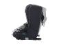Dunkelgrauer Kindersitz mit verstellbarer Rückenlehne und Sitzfläche