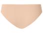 Beiger Damen-Slip mit hoher Taille, nahtlos.
