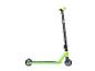 Grün-schwarzer Stunt-Scooter mit neongrünen Akzenten