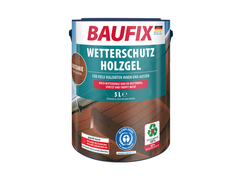 Gehe zu Vollbildansicht: BAUFIX Wetterschutz-Holzgel, seidenglänzend, 5 Liter - Bild 47
