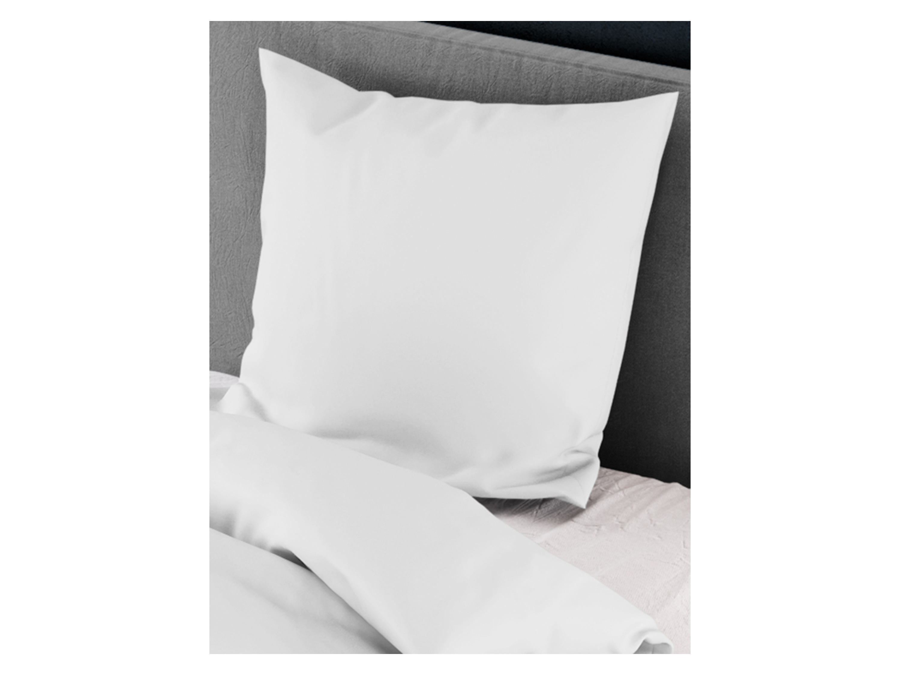 Thumbnail - Bierbaum Mako-Satin Bettwäsche Set 3899 (135 x 200/ 40 x 80 cm, 12 white)""