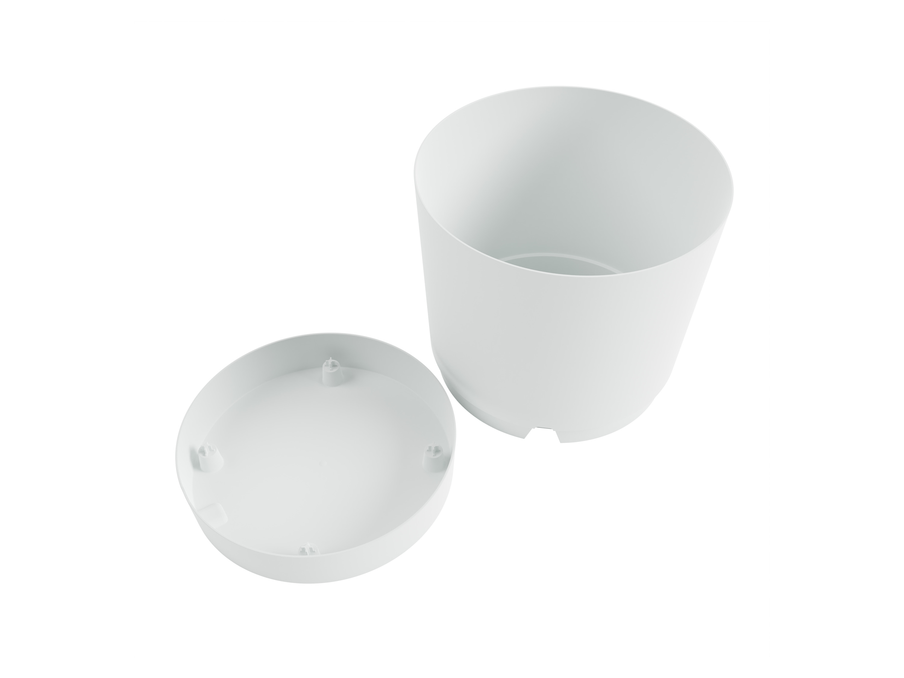 Thumbnail - PARKSIDE® Bristol Pflanztopf mit Untersetzer 29cm (Weiß)