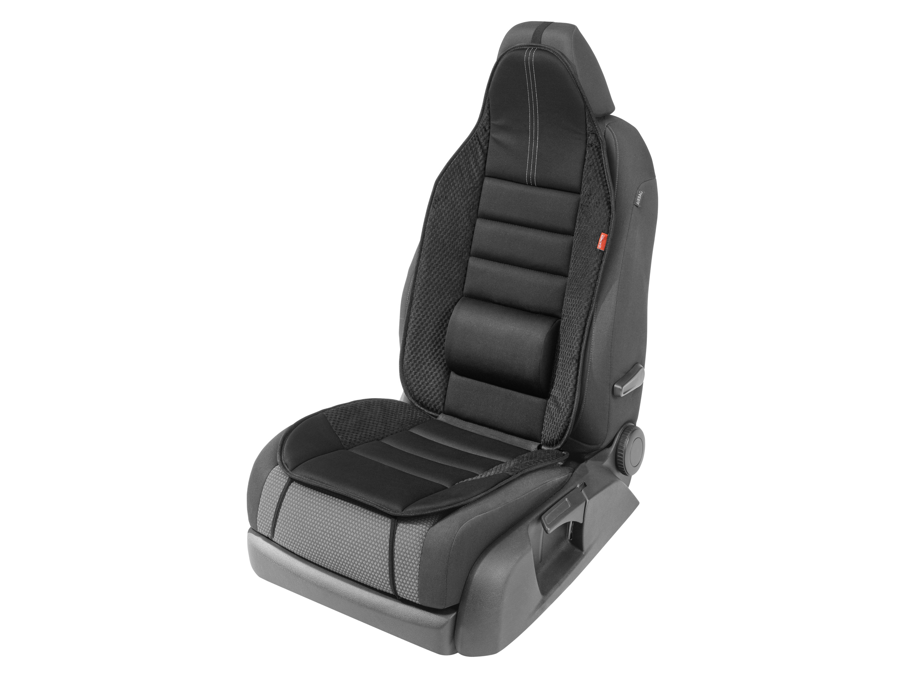 ULTIMATE SPEED® Autositzaufleger mit Lordosenstütze (Schwarz)""