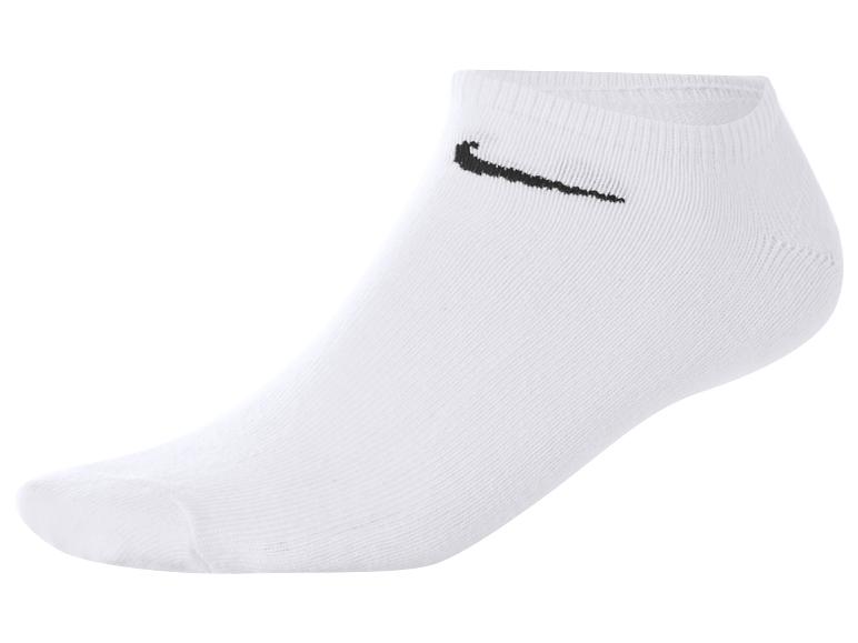 Weißer Socken mit schwarzem Logo