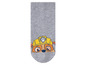 Graue Socken mit einem Motiv von Rubble von der Paw Patrol