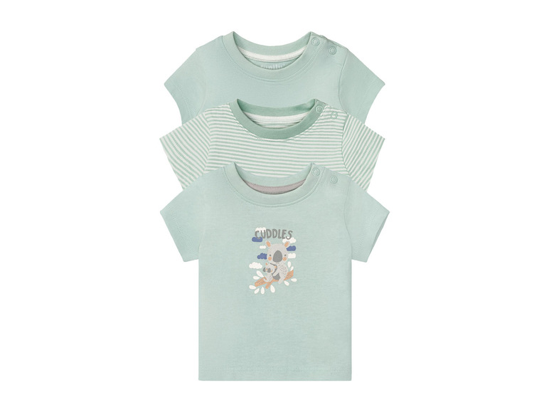 Gehe zu Vollbildansicht: lupilu Baby T-Shirt, 3 Stück, mit Bio-Baumwolle - Bild 10