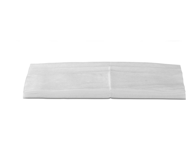 Ein Stapel weißer Papiertaschentücher.