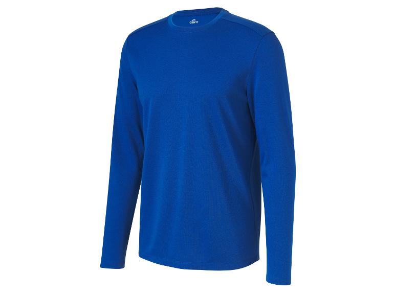 Blaues Herren-Langarmshirt von Crivit.