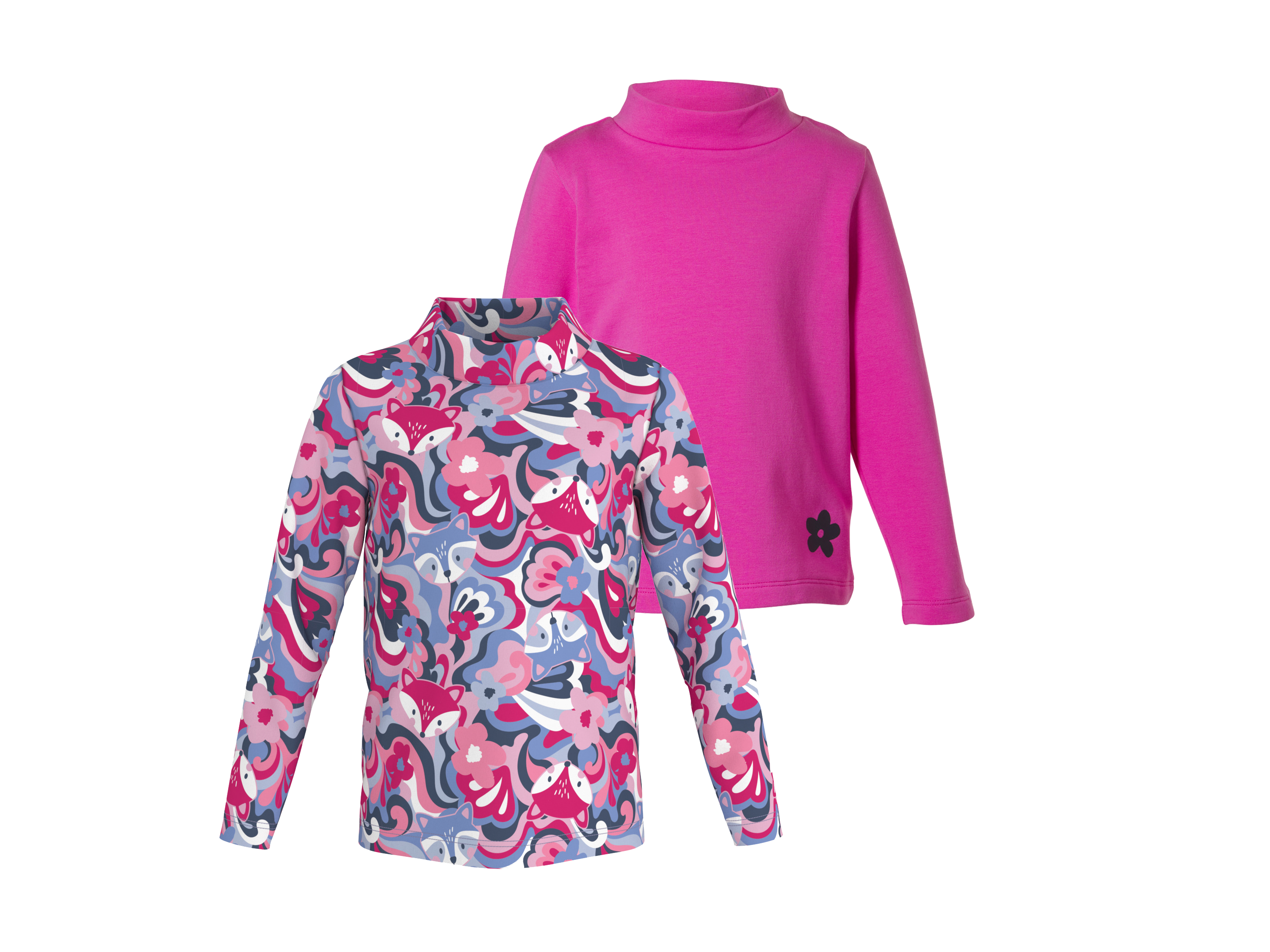 LUPILU® Kinder-Thermo-Langarmshirts (pink/gemustert, 86/92)""
