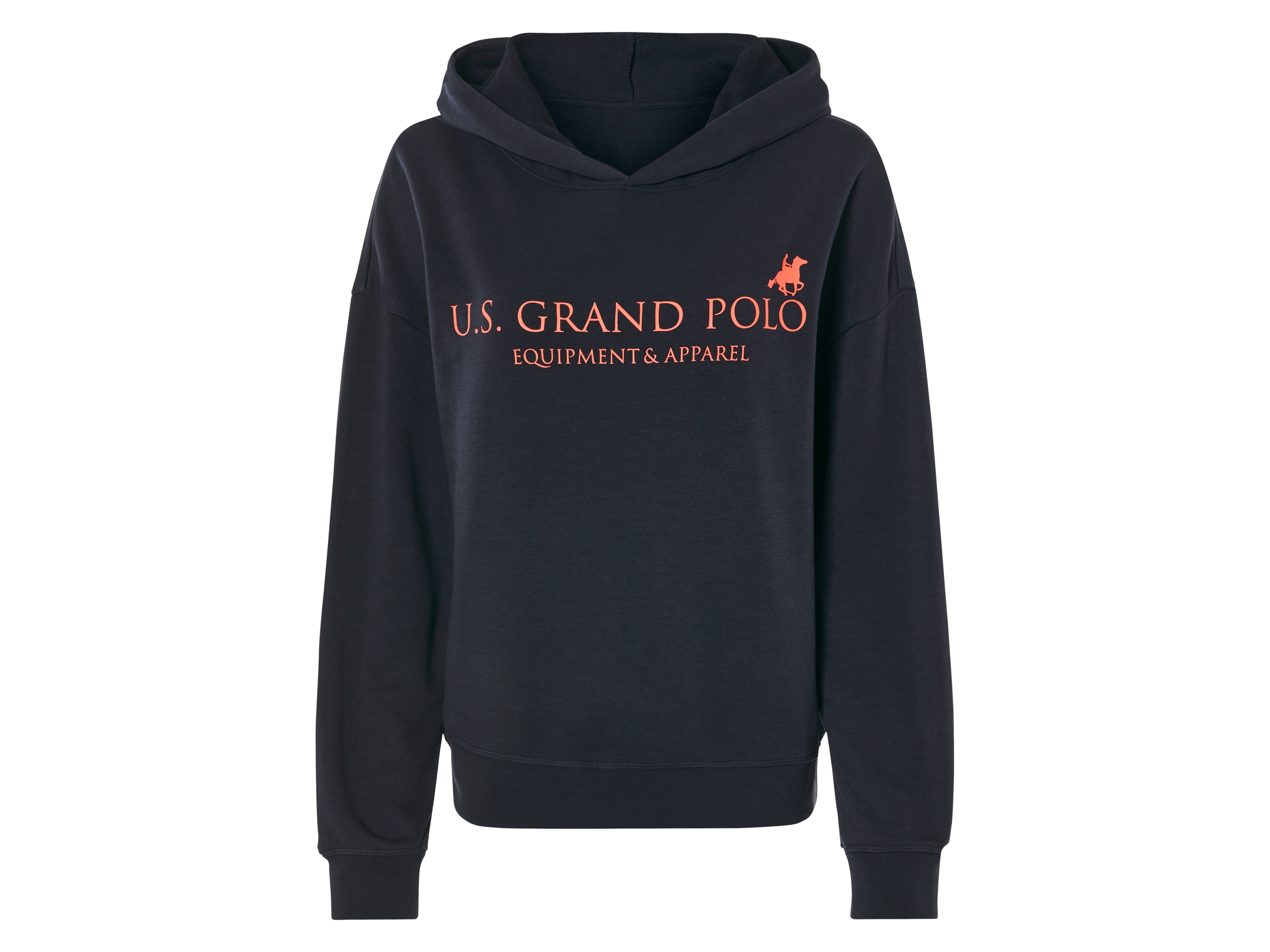 esmara® Damen Sweathoodie (Marine, L(44/46))““ | leger mit überschnittenen Schultern