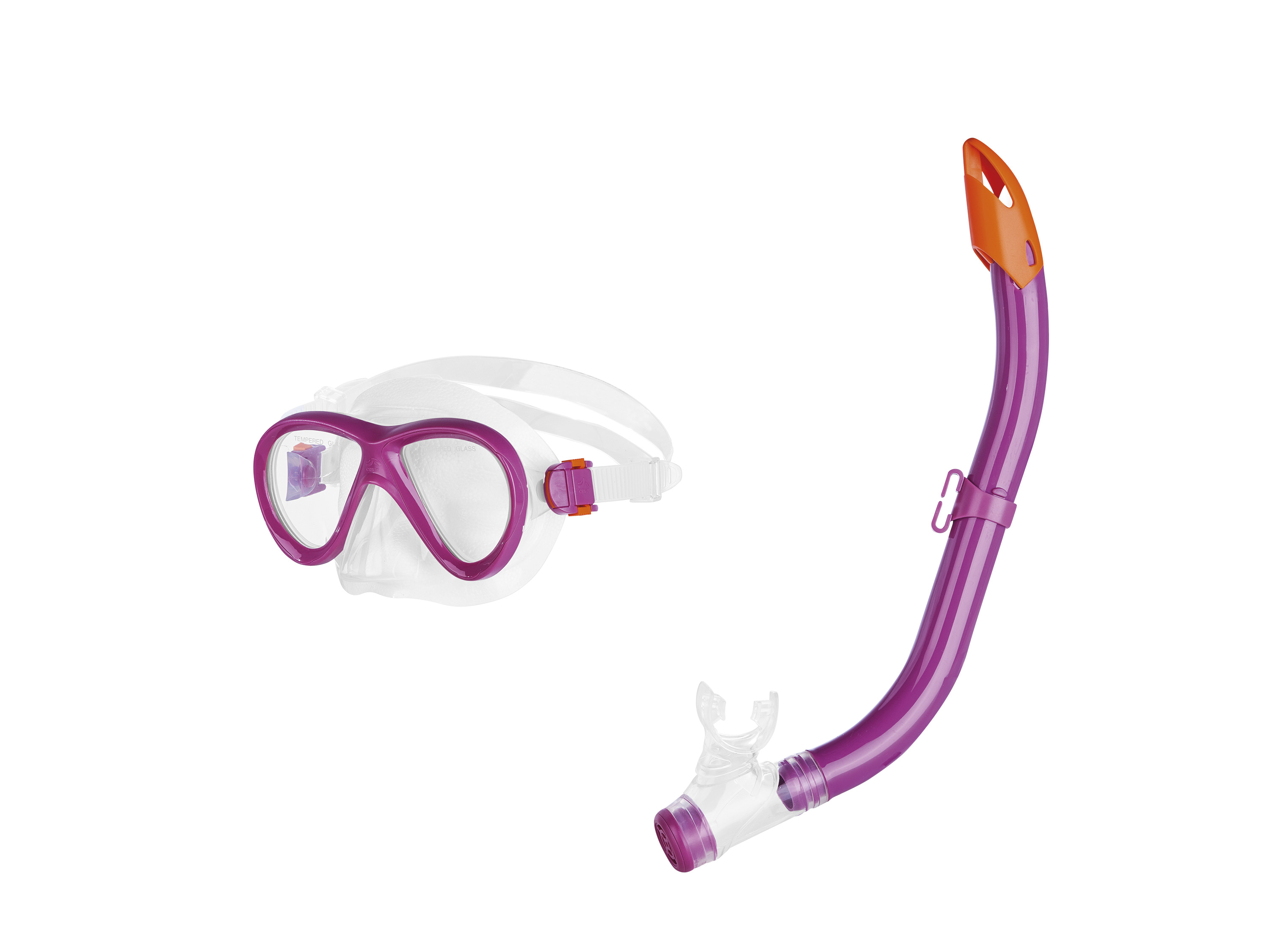 Thumbnail - CRIVIT Kinder Schnorchel Set 2tlg. (fuchsia)