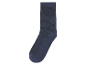 Dunkelblaue Baumwollsocke.