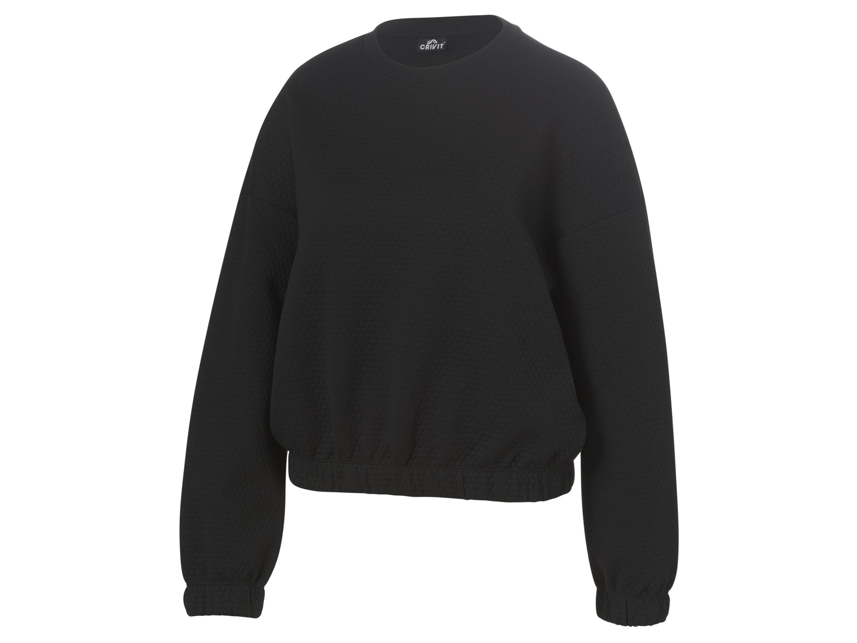 CRIVIT Damen Sweatpullover (Struktur schwarz, L(44/46))““ | dass ein Textil- oder Lederprodukt auf mehr als 300 Schadstoffe geprüft wurde. Grüner Knopf Für eine umweltfreundlichere Produktion Der Grüne Knopf ist ein staatliches Siegel für nachhaltige Textilien. Sozial. Ökologisch. Staatlich. Unabhängig zertifiziert. Er stellt verbindliche Anf““