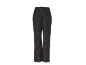 Schwarze wasserdichte Skihose mit verstellbarem Bund und Reißverschlusstasche.