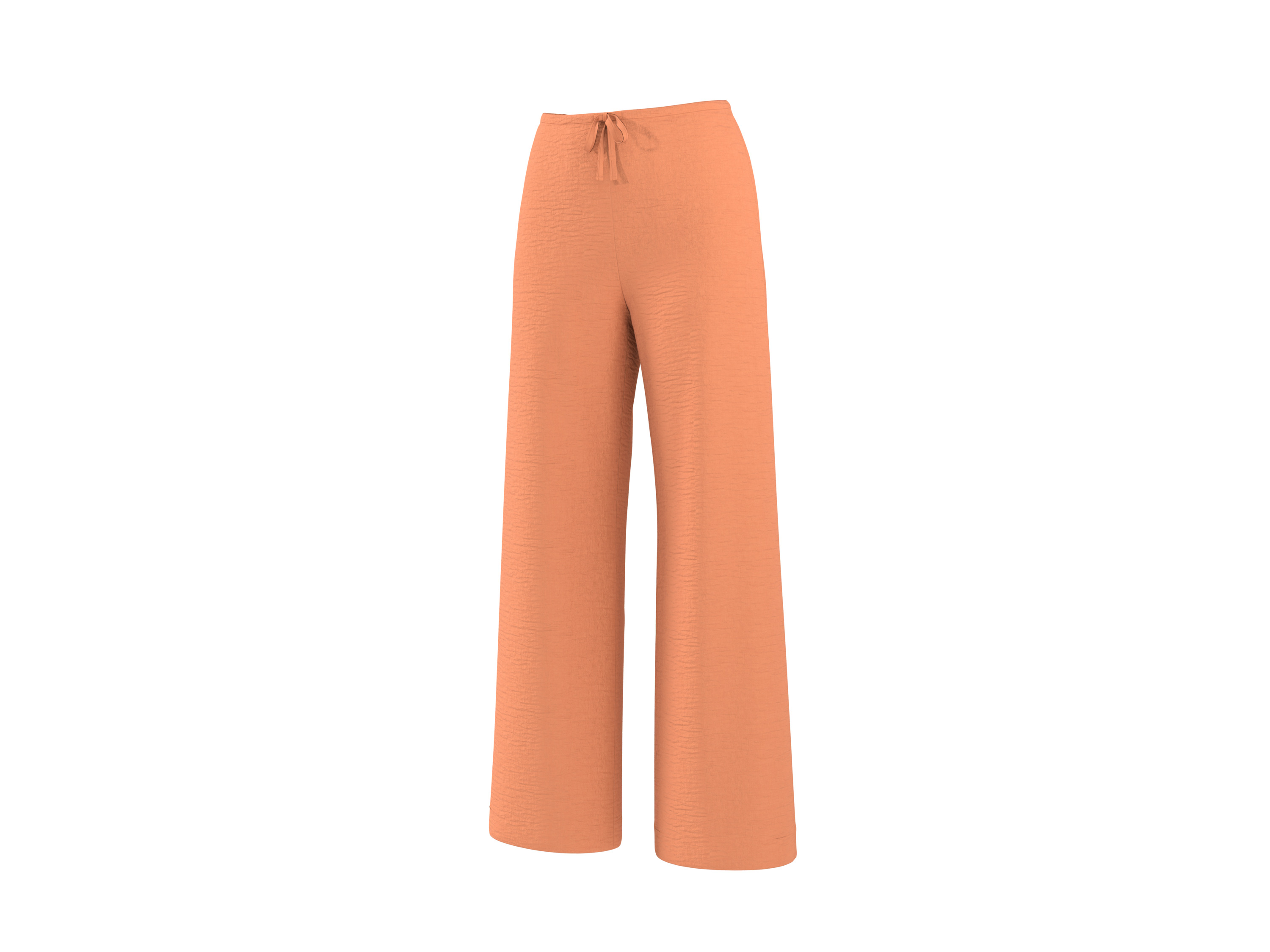 ESMARA® Damen Wide-Leg-Satinhose (Orange, S(36/38)) – Bild 3 von 4