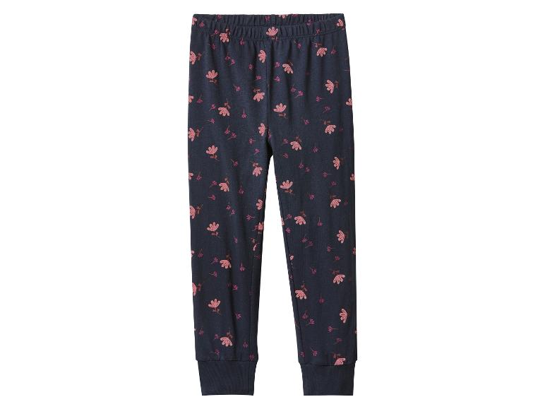 Mädchen-Leggings mit Blumenmuster.