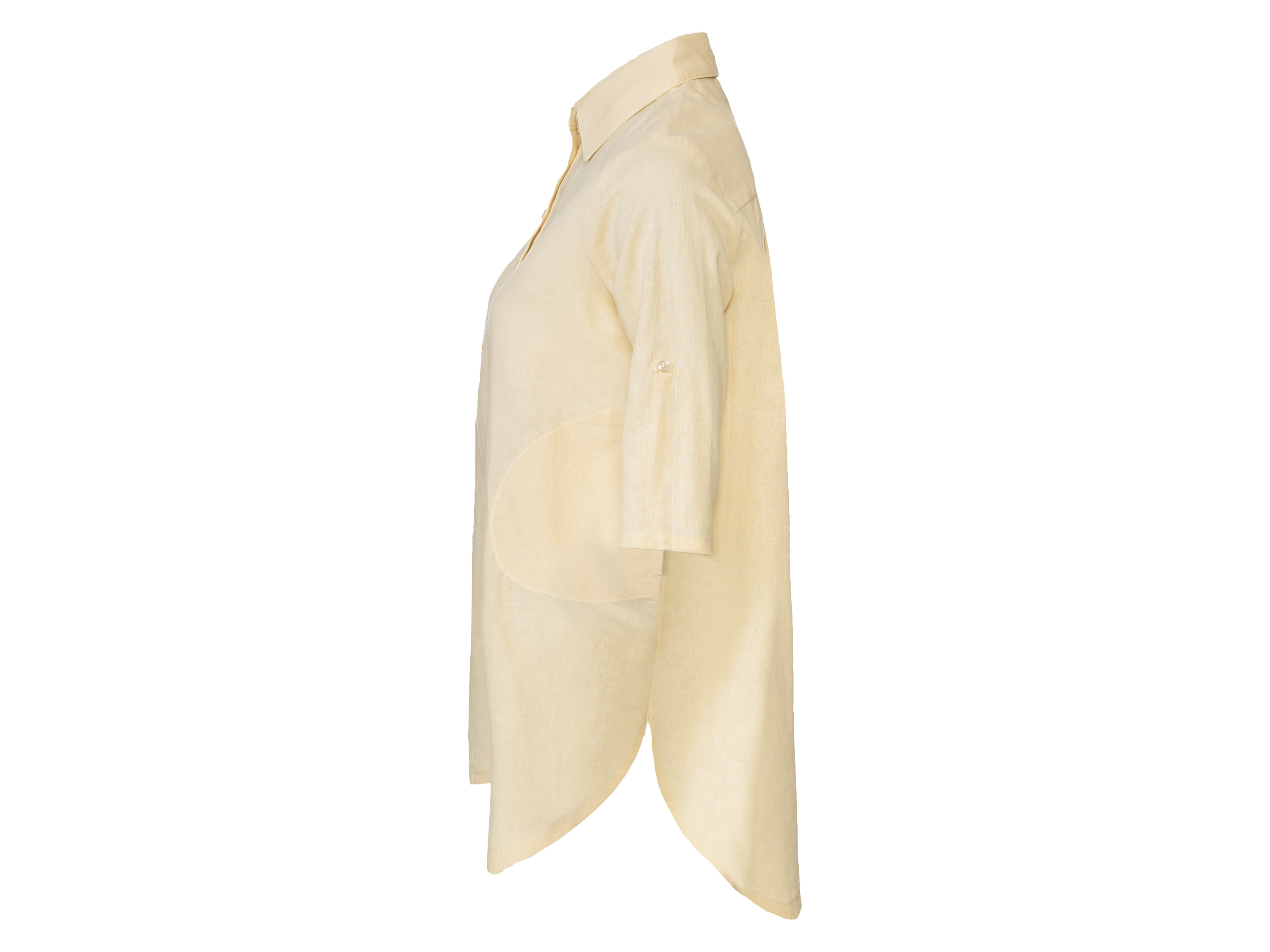 ESMARA® Damen Leinenkleid kurz (Beige, 38) – Bild 3 von 4