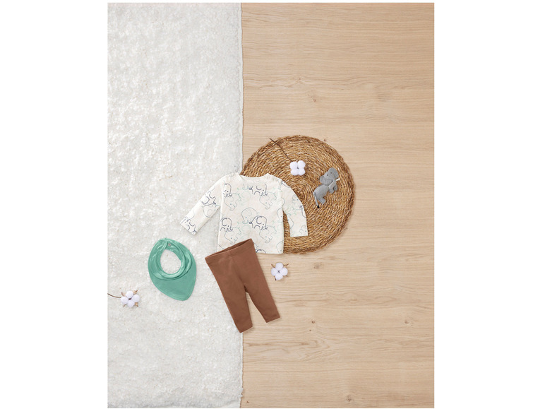 Gehe zu Vollbildansicht: lupilu® Baby-Set, 3-teilig, aus reiner Bio-Baumwolle - Bild 3
