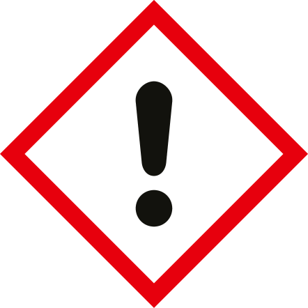 Warnschild mit Ausrufezeichen, das eine allgemeine Gefahr anzeigt.