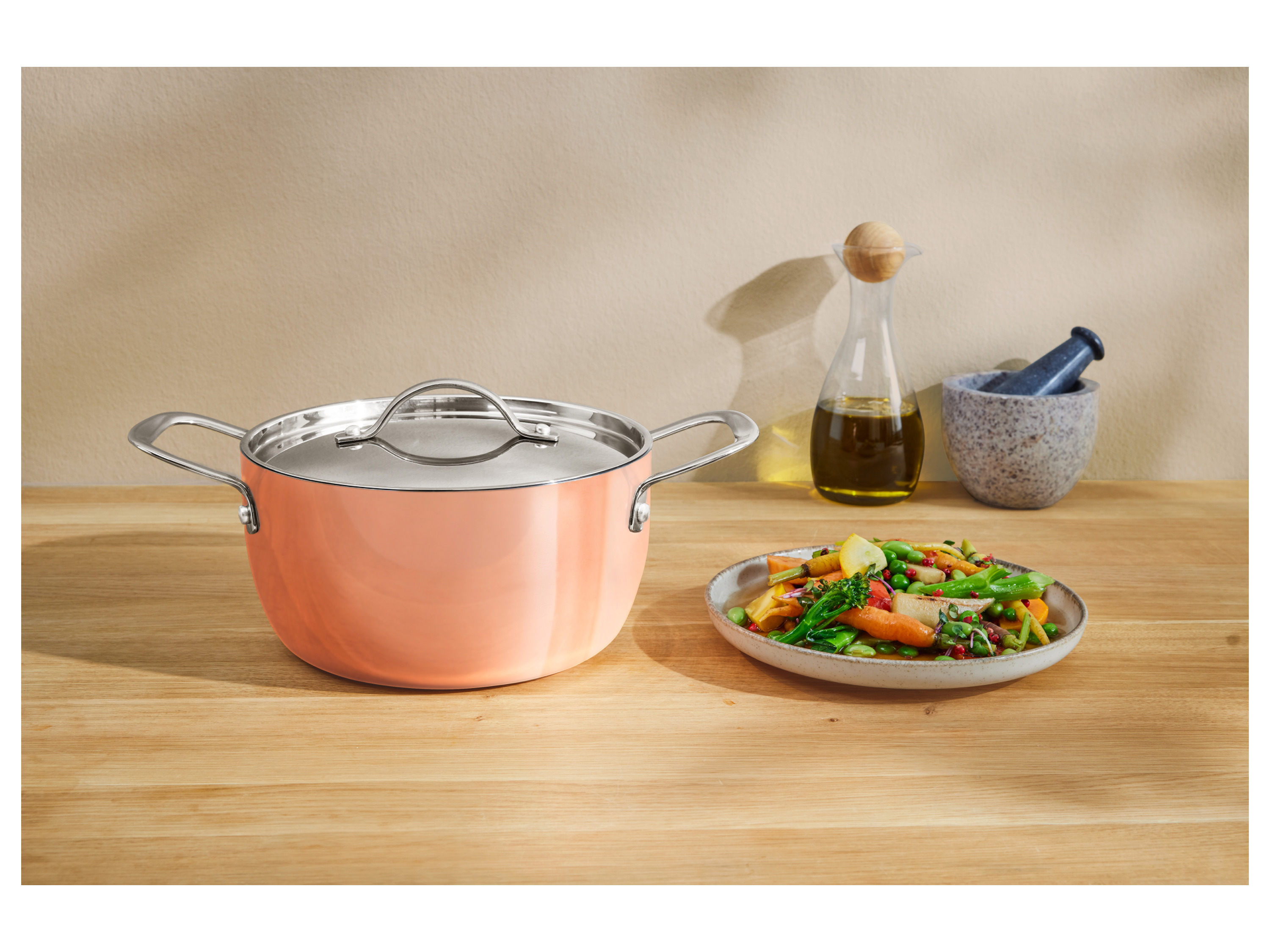 Thumbnail - SILVERCREST® Kupfertopf, Ø 20 cm, Edelstahl mit Kupferbeschichtung