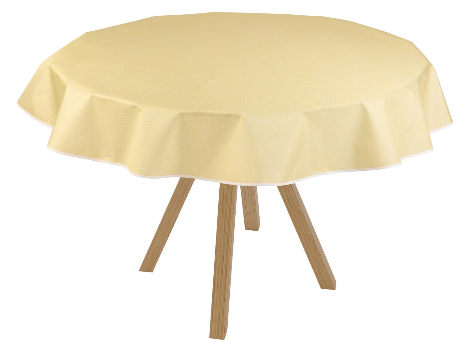 Runde Wasserdichte Tischdecke Mit Hunde-Muster – Elastischer Rand, Einfach Abwischbar, Für Drinnen & Draußen (90 Cm)