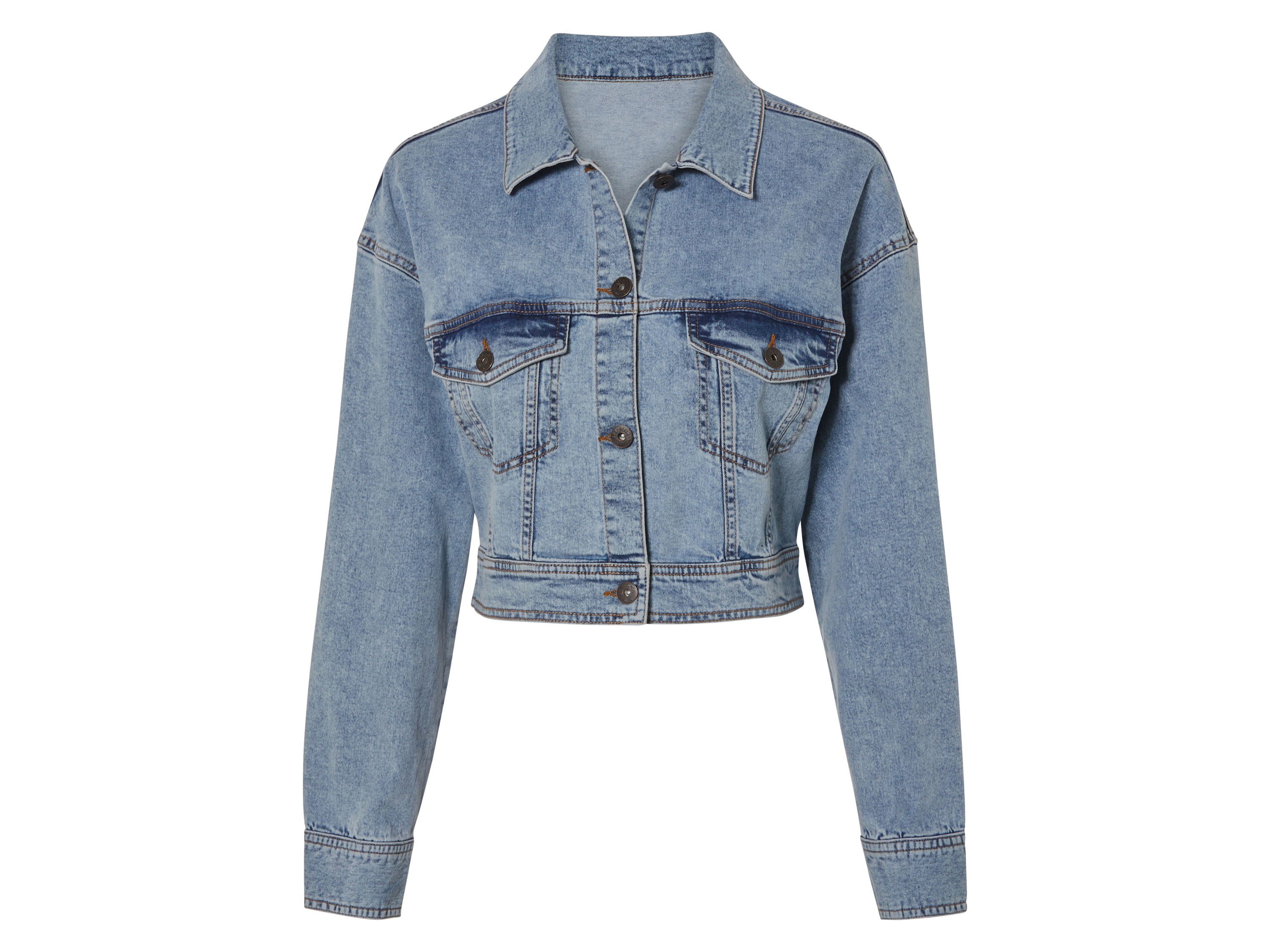 esmara® Damen Jeansjacke (Hellblau, 46)““ | dass ein Textil- oder Lederprodukt auf mehr als 300 Schadstoffe geprüft wurde. RCS – Recycled Claim Standard Contains 19 % RCS certified recycled polyester www.RecycledClaim.org Zertifizierungsnummer: CU 851646 Der Recycled Claim Standard RCS verifiziert den prozentualen Anteil an recyceltem Inhalt/Material und verfolgt ihn von der Quelle/Recycler bis zum Endprodukt. OCS – Organic Blended Standard Contains 80 % OCS certified organically grown cotton Zertifizierungsnummer: CU 851646 Der Kauf von nach dem Organic““