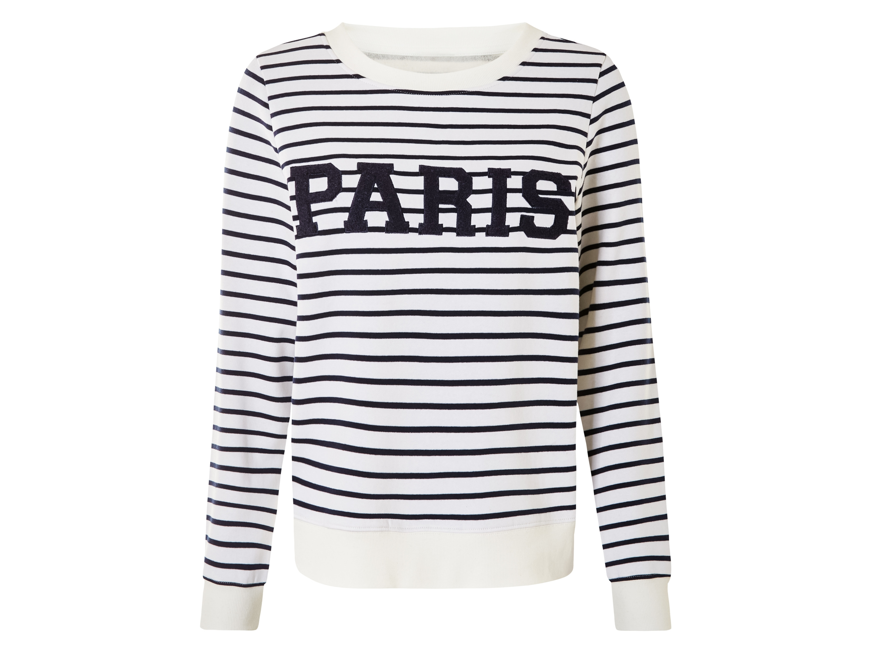 esmara® Damen Sweatpullover (Weiß, L(44/46)) | 04052916289464